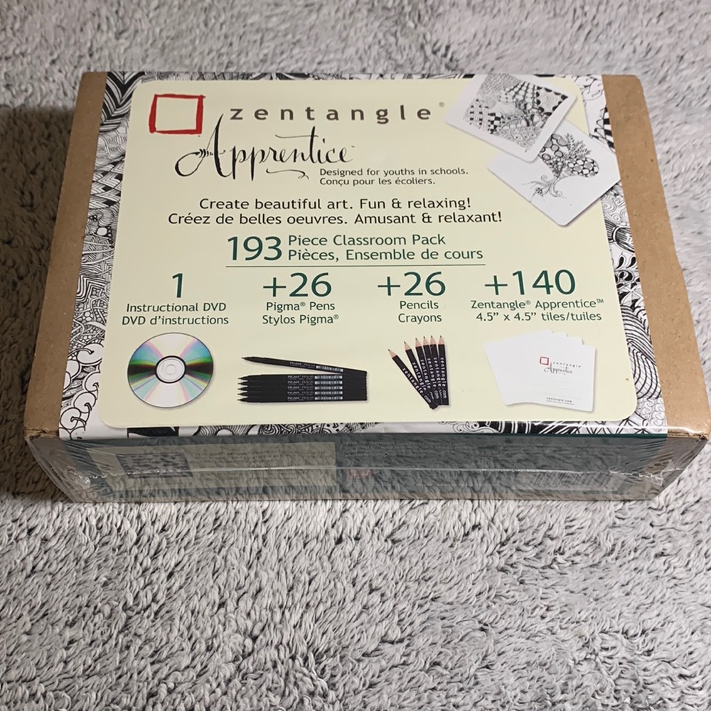 Unopened Zentangle Apprentice Kit 193 Piece Classroom Pack